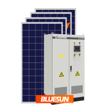 bluesun home solar power system 30kw 35kwsolar Aluminum alloy mounting on-grid inverter 33kw hybrid